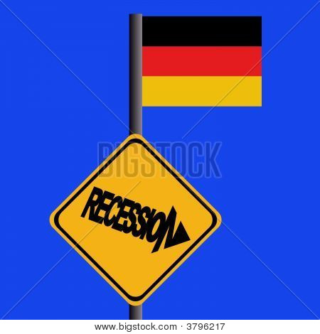 ป้ายธงชาติเยอรมันถดถอย