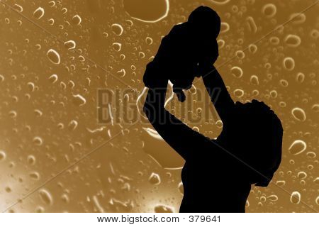 抽象母亲和婴儿