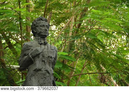 Manila, Ph - Nov 24 - Alexander Pushkin Statue At Mehan Garden On November 24, 2018 In Manila, Phili