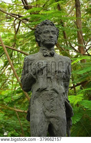 Manila, Ph - Nov 24 - Alexander Pushkin Statue At Mehan Garden On November 24, 2018 In Manila, Phili