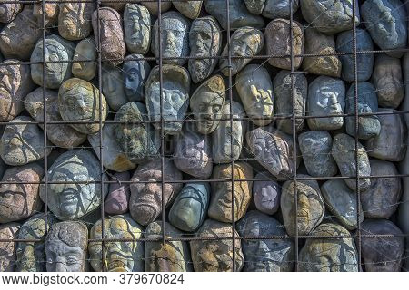 Russia, Moscow 05.04,2019   Memorial To The Victims Of Gulag. Winter. Moscow, Russia