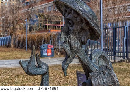 Russia, Moscow 05,04,2019 Sculpture Park Museon, Sculpture Don Quixote