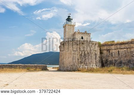 The Venetian Castle Of Agia Mavra (santa Maura), Lefkada Island, Greece.
