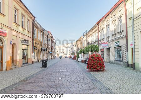 Jaroslaw, Poland - June 12, 2020: Old Town In Jaroslaw At Summer Time.