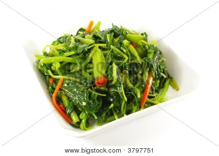 Mescolare le verdure fritte