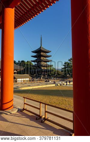 Kofuku-ji Temple In Nara Near Kyoto (japan)