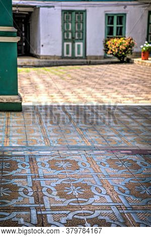 Guaranda, Bolivar Province, Ecuador - November, 2013: House Of The 175 Doors. An Old Colonial And Tr