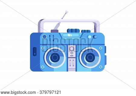 Vintage 80s Flat Style Tape Player, Sound, Songs.