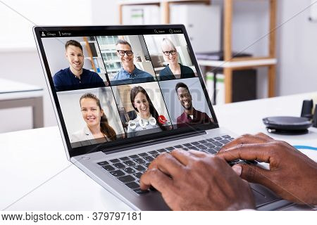 Online Video Conference Web Call. Business Videoconferencing
