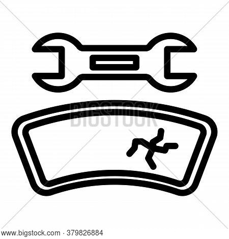 Fix Car Windscreen Icon. Outline Fix Car Windscreen Vector Icon For Web Design Isolated On White Bac