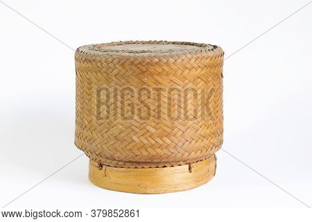 Glutinous Rice Box Made From Bamboo Is A Container For Steamed Glutinous Rice
