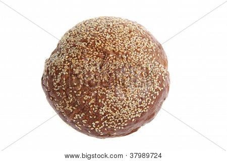 Runde brød med sesamfrø
