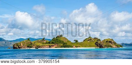 A Tropical Island In Komodo National Park Near Rinca Island, Flores, Indonesia
