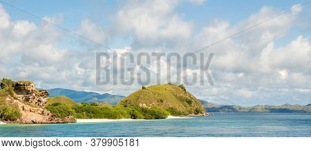 A Tropical Island In Komodo National Park Near Rinca Island, Flores, Indonesia