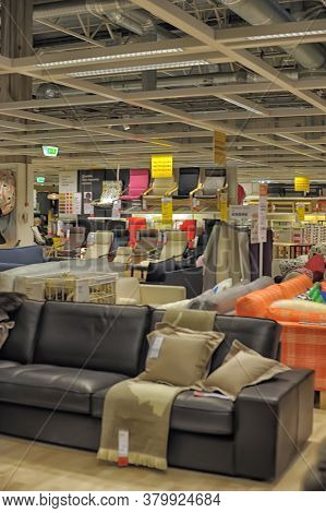 26,12,2013 Russia, St. Petersburg  A Sample Of The Interior In Ikea Store, Samara. Ikea Was Founded 
