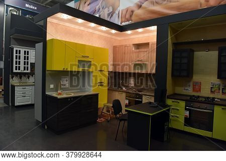 Russia, St.petersburg, 22,07,2017 Kitchen T In The Furniture Store