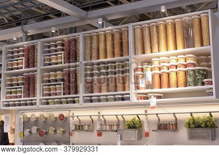Russia, St.petersburg, 14,05,2015        A Sample Of The Interior In Ikea Store, Ikea Was Founded In