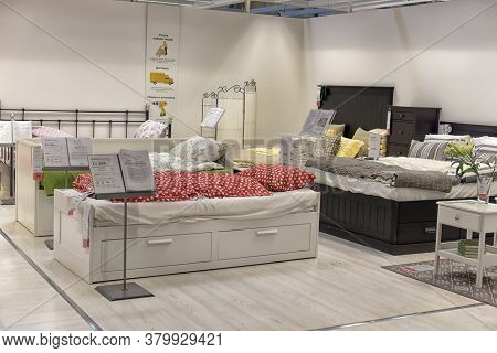 Russia, St.petersburg, 14,05,2015        A Sample Of The Interior In Ikea Store, Ikea Was Founded In