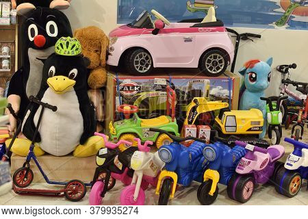 Czech Republic, Prague 15,03,2016 Toys On Shelves In A Children's Store
