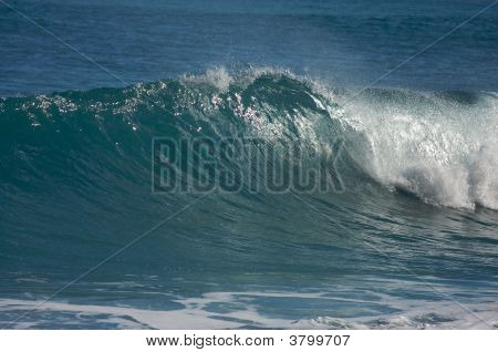 Dramatické Shorebreak vlna