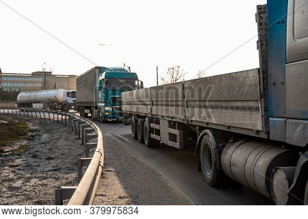 Ukraine, Kyiv - May 10, 2020: Cargo Truck On The Road. Transportation And Logistic. Tir.