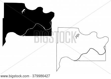 Wyandotte County, Kansas (u.s. County, United States Of America, Usa, U.s., Us) Map Vector Illustrat