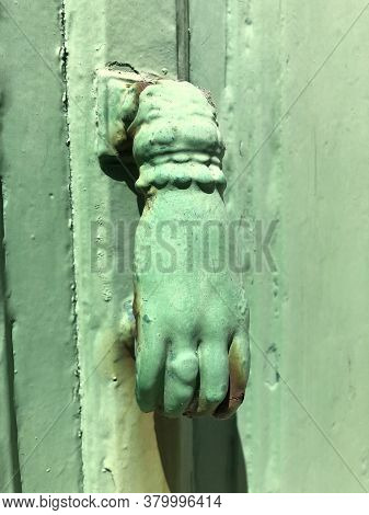 Old And Ancient Knocker In The City Of Ars-en-re
