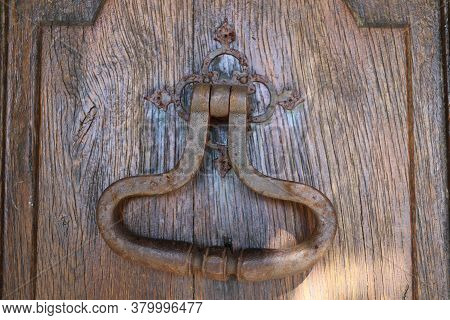 Old And Ancient Knocker In The City Of Saint-martin-de-re