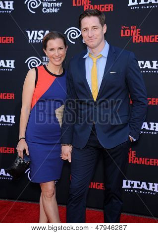 LOS ANGELES - JUN 22: Sam Jaeger & żona Amber przybywa do 