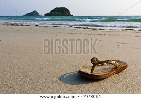 Flip-flops On The Beach