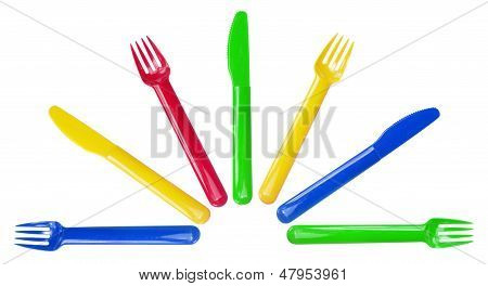 Plastik gafler og knive