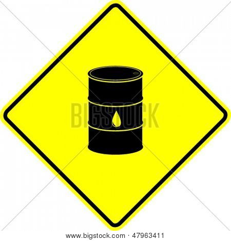 signo de barril de petróleo