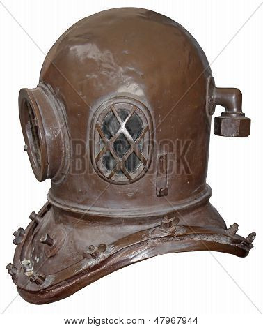 Oude helm duiken