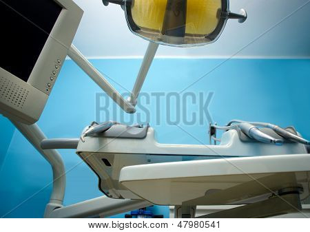 Dentist Chair From The Patient's Point Of View