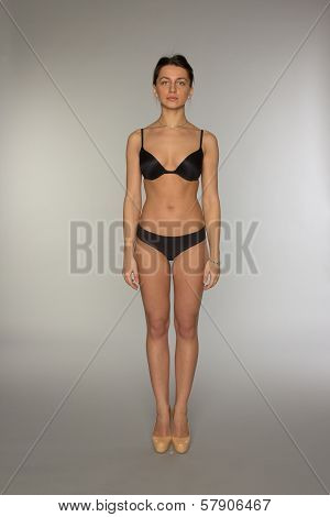 Beautiful underwear model posing