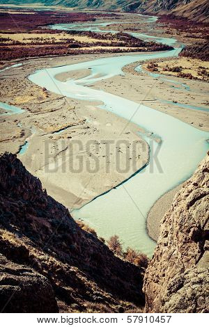 Beautiful Nature Landscape With Mt. Fitz Roy As Seen In Los Glaciares National Park, Patagonia, Arge