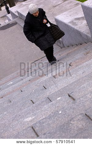 Woman, Potemkin Steps In Odessa