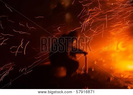 Kiev, Ukraine - January 24, 2014: Mass Anti-government Protests In The Center Of The Ukrainian Capit