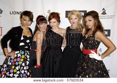 The Stunners  at the live revue A Night On The Town With 'Mad Men'. El Rey Theater, Los Angeles, CA. 10-21-08