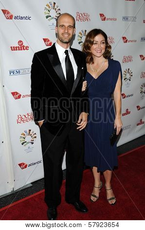 Edoardo Ponti and Sasha Alexander  at 'Rock The Kasbah' Benefiting Virgin Unite, Hollywood Roosevelt Hotel, Hollywood, CA. 10-23-08