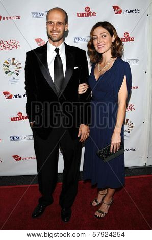 Edoardo Ponti and Sasha Alexander  at 'Rock The Kasbah' Benefiting Virgin Unite, Hollywood Roosevelt Hotel, Hollywood, CA. 10-23-08