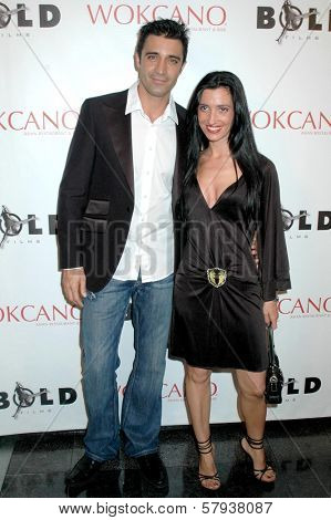 Gilles Marini and wife Carole  at the Bold Films AFM Party. Wokcano, Santa Monica, CA. 11-07-08