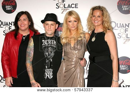 Paris Hilton and Benji Madden  at a Special Screening of 'Quantum of Solace'. Sony Pictures, Culver City, CA. 11-13-08
