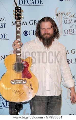 Jamey Johnson in the press room at the Academy Of Country Music Awards' Artist Of The Decade. MGM Grand, Las Vegas, NV. 04-06-09