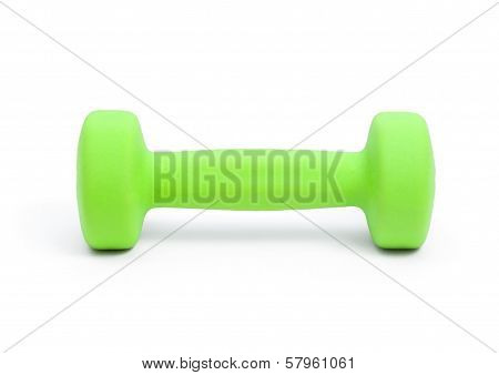 One Green Dumbbell