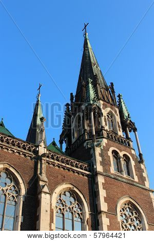 Temple Of St. Olga And Elusabeth In Lvov City