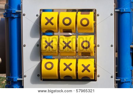 Tick-tack-toe Game At Playground