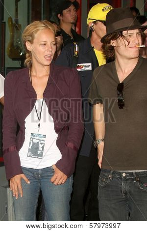 Bijou Phillips and Noah Segan  at the Hollywood RockWalk Induction Ceremony Honoring The Germs. Hollywood RockWalk, Hollywood, CA. 08-20-08