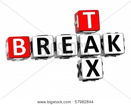3D Break Tax Crossword
