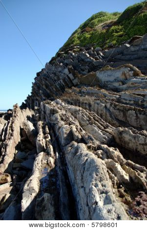 bemerkenswerte Klippen an der französischen Atlantikküste